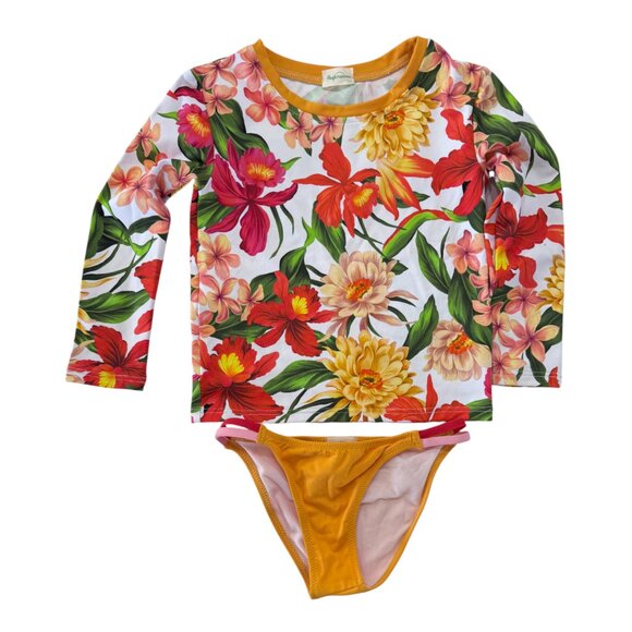 PACIFIC RAINBOW - SWIMMING SET - FLORAL - 5Y - NEW NO TAG - Picture 2 of 4